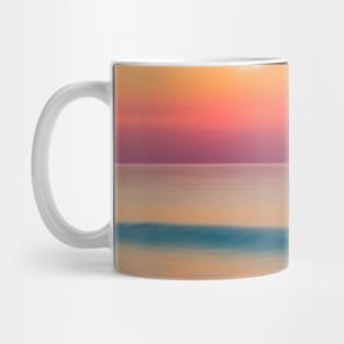 Beach Sunset Landscape Waves Mug